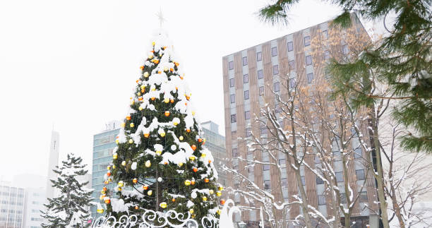 istock snowy sapporo tv tower 2183958455