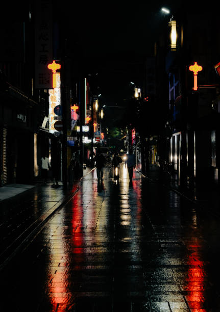 istock Rainy Night in Chinatown with Reflections and Neon Glow 2183963693
