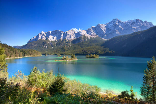 istock unique mountain lake, view over the lantern lake on a spring morning 2183964955