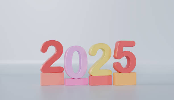 istock Happy new year 2025 3D Number Symbol Illustration 2183981719