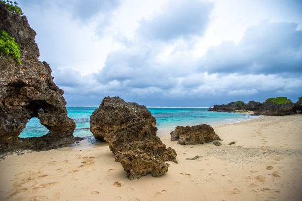 istock Miyakojima Kagime Beach Heart Rock 2183984026