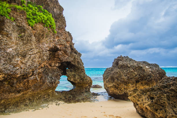 istock Miyakojima Kagime Beach Heart Rock 2183984162