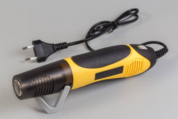 istock Electric heat gun on a gray background 2183985897