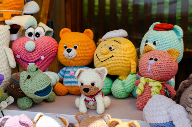 istock handmade yarn knitted bags for sale 2183987301