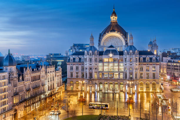 istock Antwerp, Belgium cityscape at Centraal Railway Station 2184001038