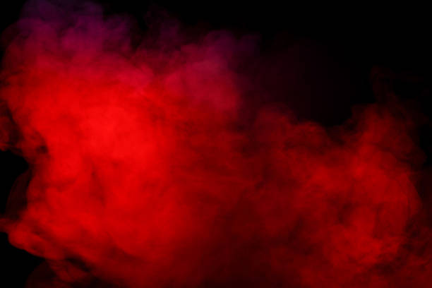 istock Orange and red steam on a black background. 2184001966