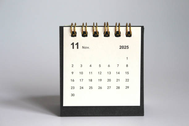 istock Monthly calendar new year 2025 2184002155