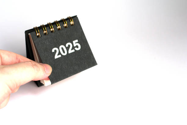 istock Monthly calendar new year 2025 2184002217