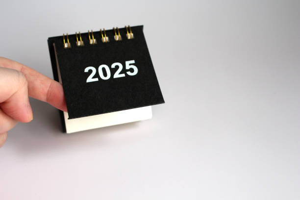 istock Monthly calendar new year 2025 2184002219