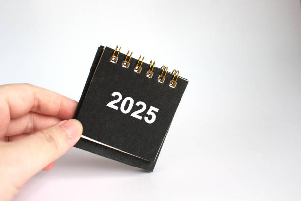 istock Monthly calendar new year 2025 2184002339