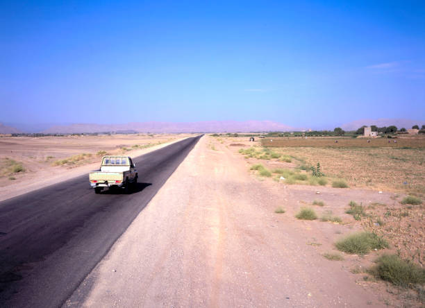 istock Pickup driving at a road in Yemen 2184002617