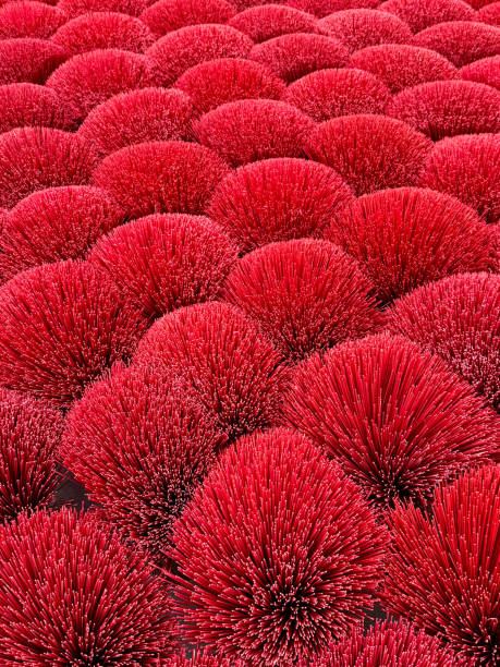 istock Bunches of Red Incense Sticks Filling the Frame 2184007405