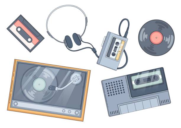 istock Radio player and music vinyl record illustration 2184024254