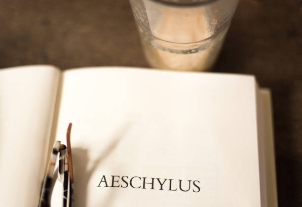 Book Open to Title/Author Page: Aeschylus