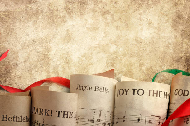 istock Christmas Sheet Music And Ribbon 2184032700