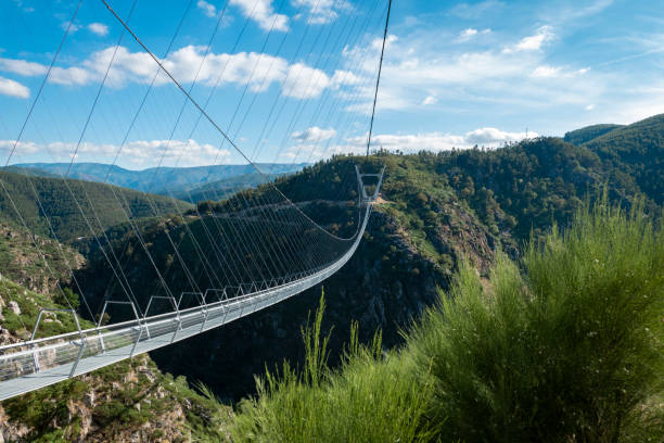 istock Suspension Bridge over the Paiva River 2184034169