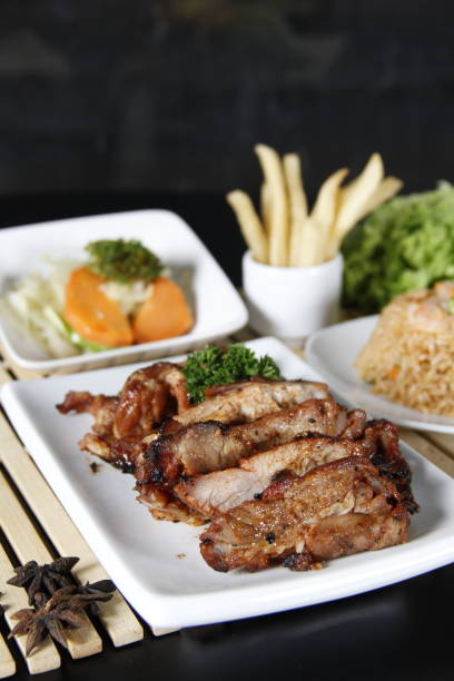 istock Elegant Gourmet Meal with Fresh Ingredients and Artistic Plating 2184036192