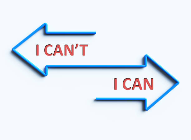 istock I Can't and Can on Arrow 2184042239