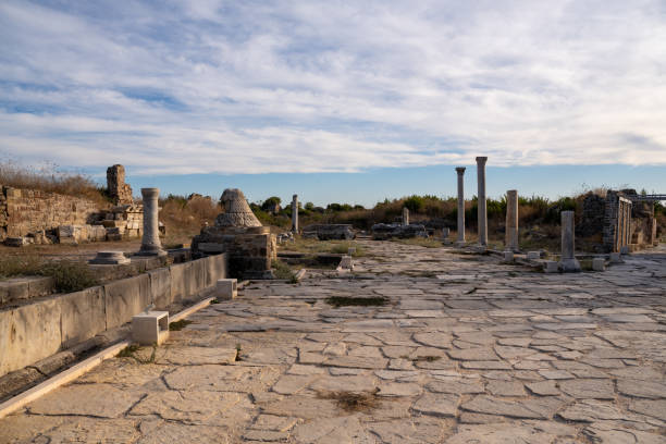 istock Ancient ruins of  Side ancient city 2184062290