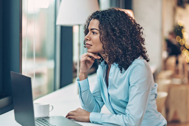 istock Young businesswoman working in his office 2184070585