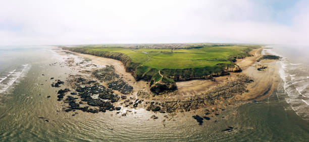 istock Cliffs and beach at Blackhall Rocks and Cromdon Dene Beach 2184071379