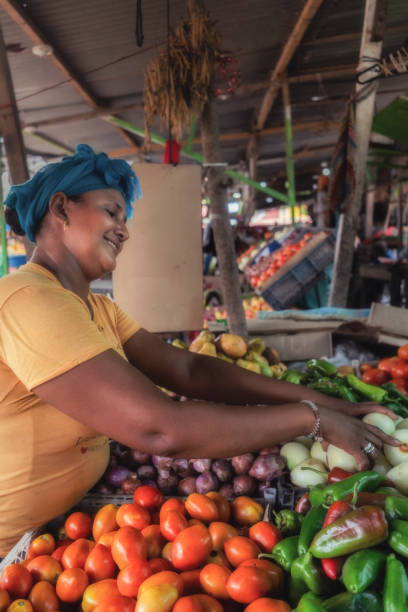 istock Farmer market woman 2184072519
