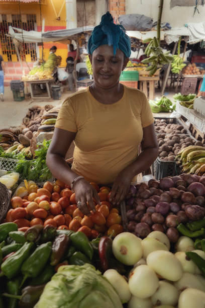 istock Farmer market woman 2184072542