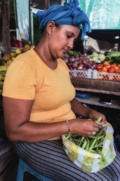 In Rioacha City, everyday there are farmer market where women sales vegetables and fruits.