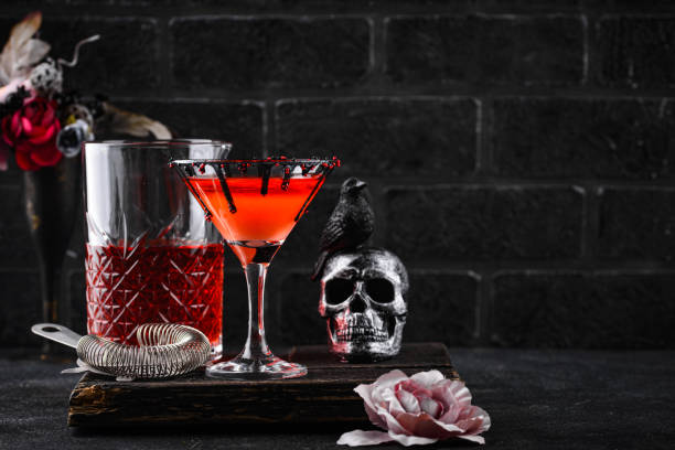 istock Spooky red Halloween monster cocktail 2184074862