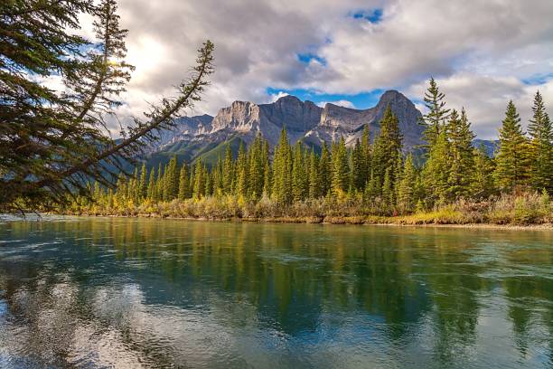 istock Canmore Mountains And Forest By The Bow River 2184076725