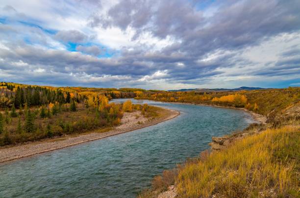 istock Cloudy Sky Over The Fall River Valley In Cochrane 2184076852
