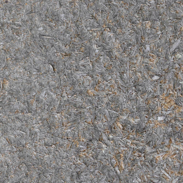 istock Old natural aged weathered oriented strand board OSB chipboard texture, grungy grey vertical pattern, horizontal rustic macro closeup, large detailed dark textured grunge ruined wooden background copy space, black, taupe, tan, brown, yellow beige detail 2184076931