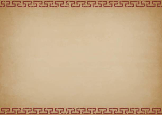 istock Chinese framed background in old paper style, grunge, vintage 2184080963