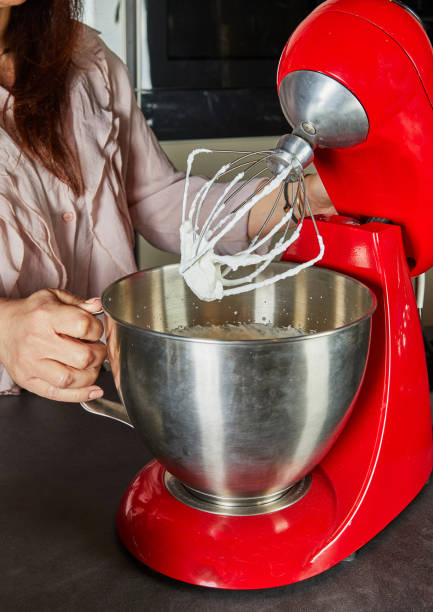 istock Beaten mixture in stand mixer 2184099678