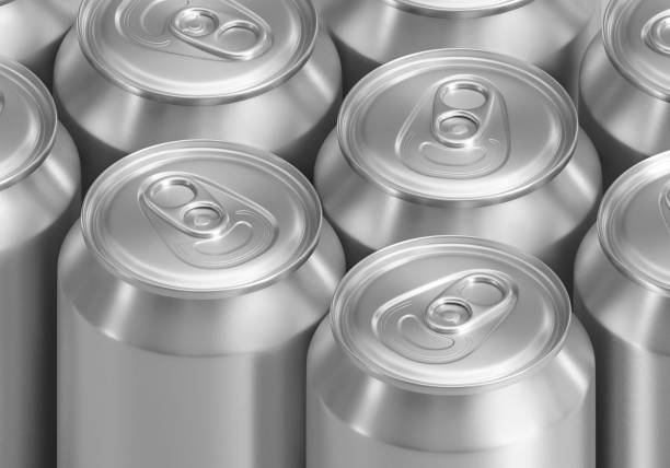 istock Lots aluminum soda or beer cans as background 2184107536