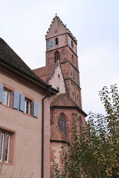 istock Cloudy winter day in Alpirsbach Monastery in the Black Forest 2184107614
