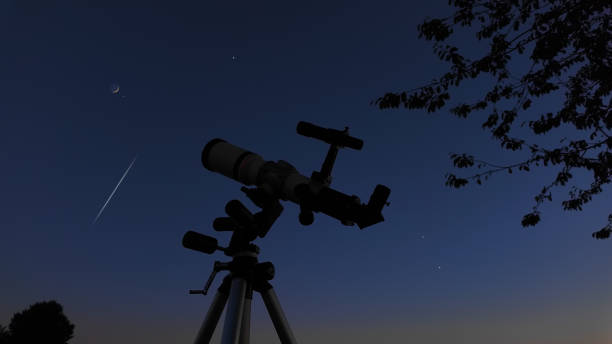 istock Astronomical telescope for observing stars, planets, Moon and other celestial objects. 2184111272