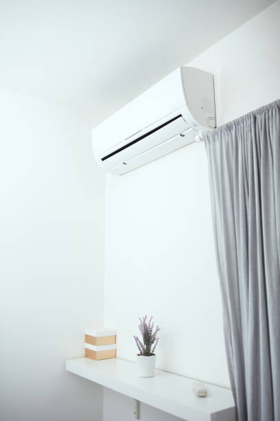 istock Modern air conditioner for cooling or heating home. 2184111667