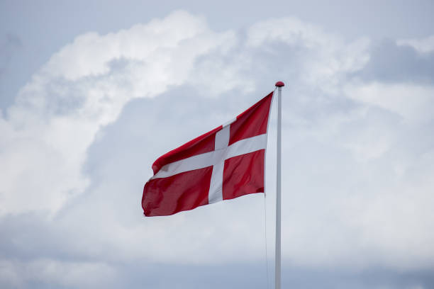 istock the danish flag, dannebrog, red and white flag og denmark 2184126225