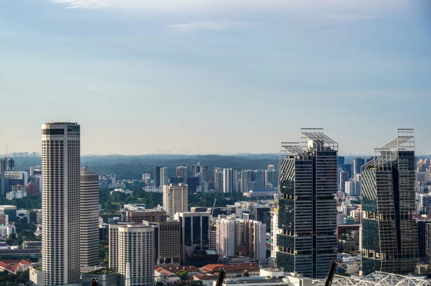 istock Skyscrapers on city skyline in Singapore 2184127846