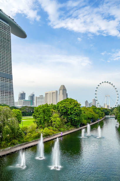 istock Fountains on the waterfront in Singapore 2184128892