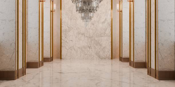 istock Hall, ceiling and wall scenes, luxury background, 3D illustration 2184131619