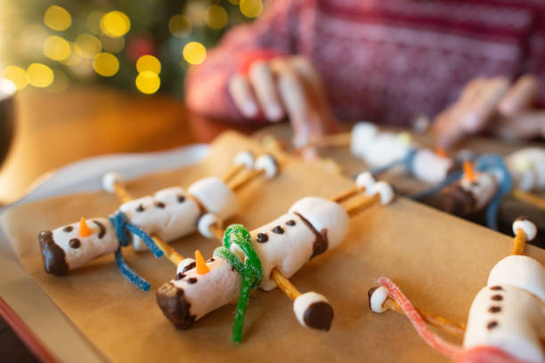 Boy at home enjoying Christmas time