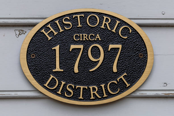 Historic District Marker noting the year 1797