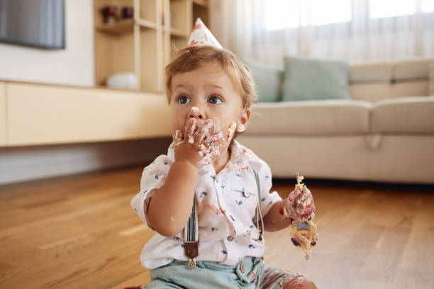 Happy birthday little one! stock photo