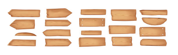 istock Wooden signs of different shapes realistic color icons set 2184148362