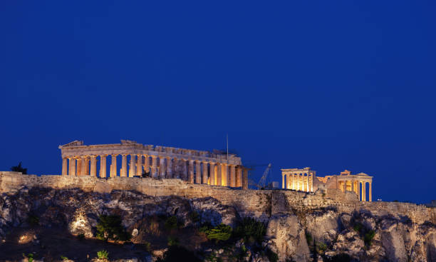 istock Parthenon illuminating the athenian acropolis at night 2184154213