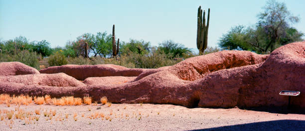 istock Ancient Casa Grande Ruins National Monument on Film 2184155143