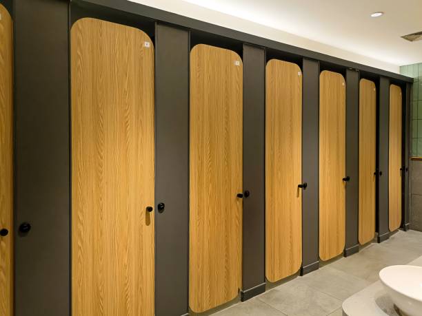 istock Public toilet cubicle in the shopping mall 2184155208