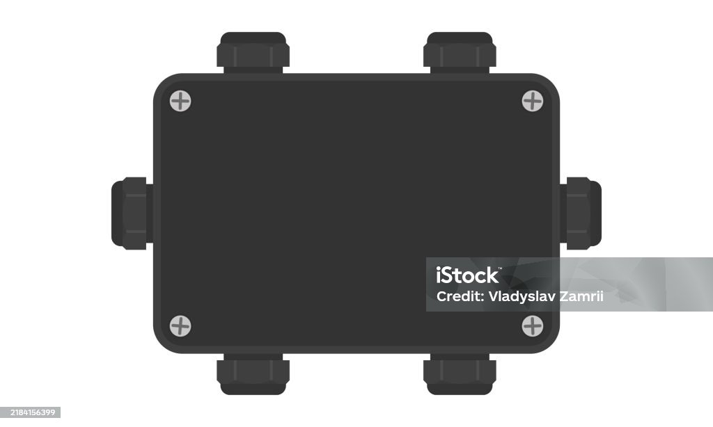 Vector Cable Box Cable Junction Box Stock Illustration - Download Image Now - Black ...